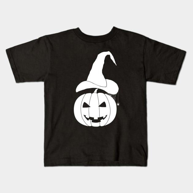 Witch Jack o lantern Kids T-Shirt by Trashy_design